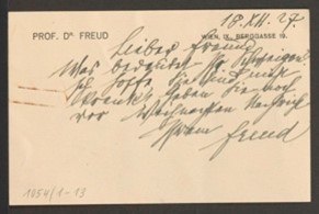 Briefkarte/1927/F-FS/1927-12-/BERGGASSE19Punkt